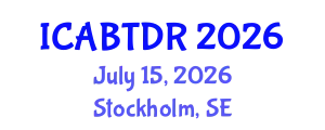 International Conference on Advanced Building Technologies and Disaster Reduction (ICABTDR) July 15, 2026 - Stockholm, Sweden
