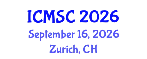 International Conference on Macromolecular and Supramolecular Chemistry (ICMSC) September 16, 2026 - Zurich, Switzerland