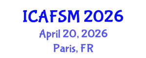 International Conference on Advanced Food Science and Micronutrients (ICAFSM) April 20, 2026 - Paris, France