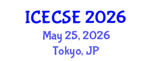 International Conference on Energy Conservation and Solar Energy (ICECSE) May 25, 2026 - Tokyo, Japan