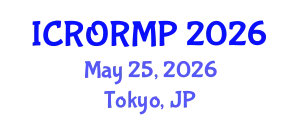 International Conference on Radiation Oncology, Radiobiology and Medical Physics (ICRORMP) May 25, 2026 - Tokyo, Japan