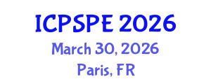 International Conference on Political Science and Political Economy (ICPSPE) March 30, 2026 - Paris, France