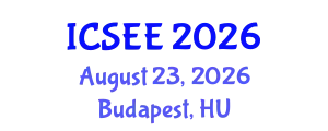 International Conference on Seismology and Earthquake Engineering (ICSEE) August 23, 2026 - Budapest, Hungary