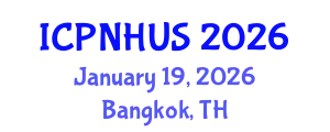 International Conference on Planning for Natural Hazards and Urban Strategies (ICPNHUS) January 19, 2026 - Bangkok, Thailand