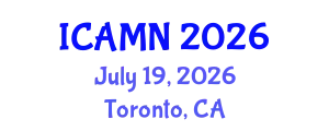 International Conference on Advanced Materials and Nanomaterials (ICAMN) July 19, 2026 - Toronto, Canada