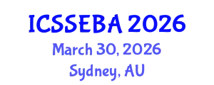 International Conference on Social Sciences, Economics, and Business Administration (ICSSEBA) March 30, 2026 - Sydney, Australia