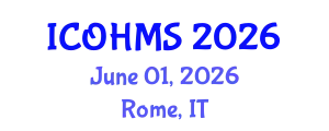 International Conference on Oral Health and Maxillofacial Surgery (ICOHMS) June 01, 2026 - Rome, Italy