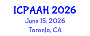 International Conference on Philosophy, Anthropology, Archaeology and History (ICPAAH) June 15, 2026 - Toronto, Canada