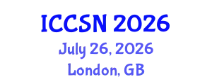 International Conference on Cognitive Science and Neuropsychology (ICCSN) July 26, 2026 - London, United Kingdom