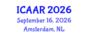 International Conference on Advances in Aging Research (ICAAR) September 16, 2026 - Amsterdam, Netherlands