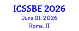 International Conference on Smart and Sustainable Built Environment (ICSSBE) June 01, 2026 - Rome, Italy