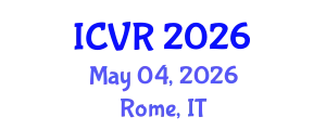 International Conference on Virtual Rehabilitation (ICVR) May 04, 2026 - Rome, Italy