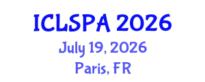 International Conference on Localization and Signal Processing Algorithms (ICLSPA) July 19, 2026 - Paris, France