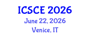 International Conference on Structures and Civil Engineering (ICSCE) June 22, 2026 - Venice, Italy