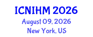 International Conference on Nursing Informatics and Healthcare Management (ICNIHM) August 09, 2026 - New York, United States