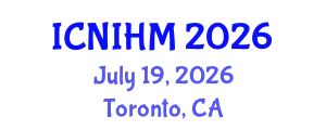 International Conference on Nursing Informatics and Healthcare Management (ICNIHM) July 19, 2026 - Toronto, Canada