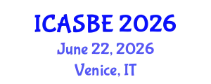 International Conference on Architecture and Sustainable Built Environment (ICASBE) June 22, 2026 - Venice, Italy