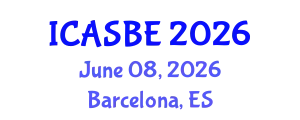 International Conference on Architecture and Sustainable Built Environment (ICASBE) June 08, 2026 - Barcelona, Spain