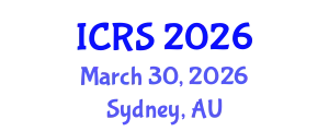 International Conference on Robotic Surgery (ICRS) March 30, 2026 - Sydney, Australia