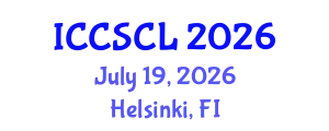 International Conference on Cognitive Science, Consciousness and Linguistics (ICCSCL) July 19, 2026 - Helsinki, Finland