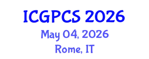 International Conference on Gas, Petroleum and Chemical Sciences (ICGPCS) May 04, 2026 - Rome, Italy