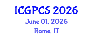 International Conference on Gas, Petroleum and Chemical Sciences (ICGPCS) June 01, 2026 - Rome, Italy
