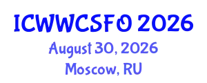International Conference on Wastewater, Water Cycle, Sedimentation, Filtration and Oxidation (ICWWCSFO) August 30, 2026 - Moscow, Russia