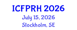 International Conference on Family Planning and Reproductive Health (ICFPRH) July 15, 2026 - Stockholm, Sweden