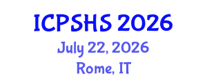 International Conference on Plastic Surgery and Hand Surgery (ICPSHS) July 22, 2026 - Rome, Italy