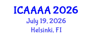 International Conference on Applied Aerodynamics, Aeronautics and Astronautics (ICAAAA) July 19, 2026 - Helsinki, Finland