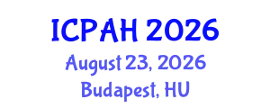 International Conference on Physical Activity and Health (ICPAH) August 23, 2026 - Budapest, Hungary