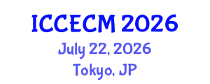 International Conference on Civil Engineering and Construction Management (ICCECM) July 22, 2026 - Tokyo, Japan