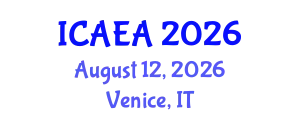 International Conference on Agricultural Economics and Agribusiness (ICAEA) August 12, 2026 - Venice, Italy