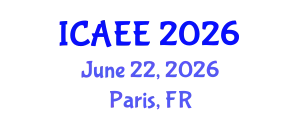 International Conference on Agricultural Environment and Economics (ICAEE) June 22, 2026 - Paris, France
