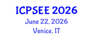 International Conference on Power Systems Engineering and Energy (ICPSEE) June 22, 2026 - Venice, Italy