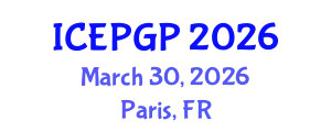 International Conference on Experimental Physics and General Principles (ICEPGP) March 30, 2026 - Paris, France