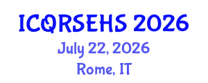 International Conference on Qualitative Research in Sport , Exercise and Health Sciences (ICQRSEHS) July 22, 2026 - Rome, Italy