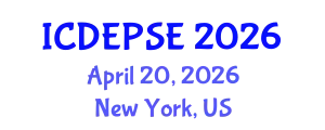 International Conference on Different Educational Programs in Special Education (ICDEPSE) April 20, 2026 - New York, United States