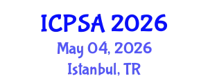 International Conference on Political Science and Activity (ICPSA) May 04, 2026 - Istanbul, Turkey
