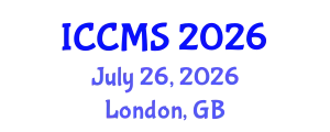 International Conference on Cinema and Media Studies (ICCMS) July 26, 2026 - London, United Kingdom