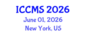 International Conference on Cinema and Media Studies (ICCMS) June 01, 2026 - New York, United States