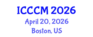 International Conference on Computational Chemistry and Modelling (ICCCM) April 20, 2026 - Boston, United States