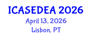 International Conference on Architecture, Sustainable Environmental Design and Engineering Applications (ICASEDEA) April 13, 2026 - Lisbon, Portugal