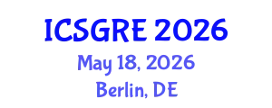 International Conference on Soil, Groundwater Remediation and Excavation (ICSGRE) May 18, 2026 - Berlin, Germany