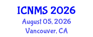 International Conference on Nursing and Midwifery Studies (ICNMS) August 05, 2026 - Vancouver, Canada