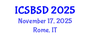 International Conference on Sustainable Building Systems and Design (ICSBSD) November 17, 2025 - Rome, Italy