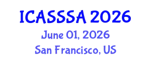 International Conference on Agricultural Soil Science and Soil Analysis (ICASSSA) June 01, 2026 - San Francisco, United States