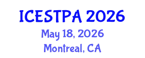 International Conference on Ecotourism, Sustainable Tourism and Protected Areas (ICESTPA) May 18, 2026 - Montreal, Canada