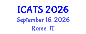 International Conference on Applied Theatre Studies (ICATS) September 16, 2026 - Rome, Italy