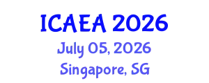 International Conference on Airport Engineering and Architecture (ICAEA) July 05, 2026 - Singapore, Singapore